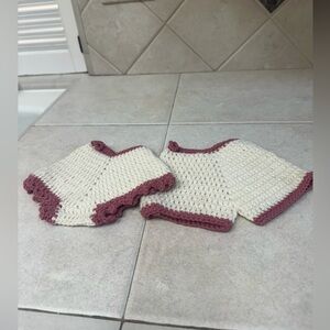 🤍🤍VINTAGE CROCHETED POTHOLDERS🤍🤍